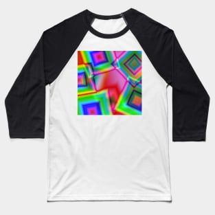 multicolored rainbow abstract texture art Baseball T-Shirt